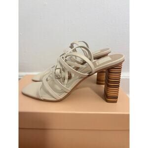 DOLCE VITA Ivory Leather Jenko Heeled Sandals NEW Size 9.5